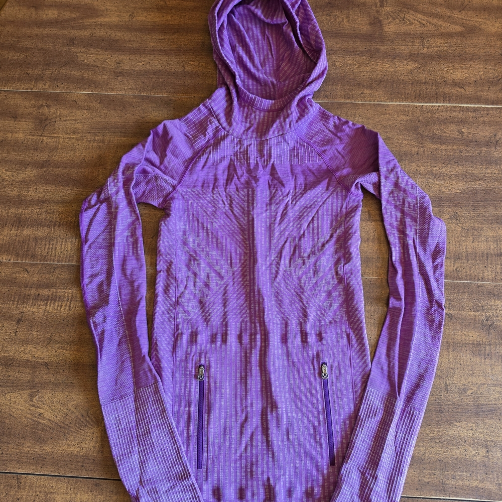 Purple Hooded Women's Sweater